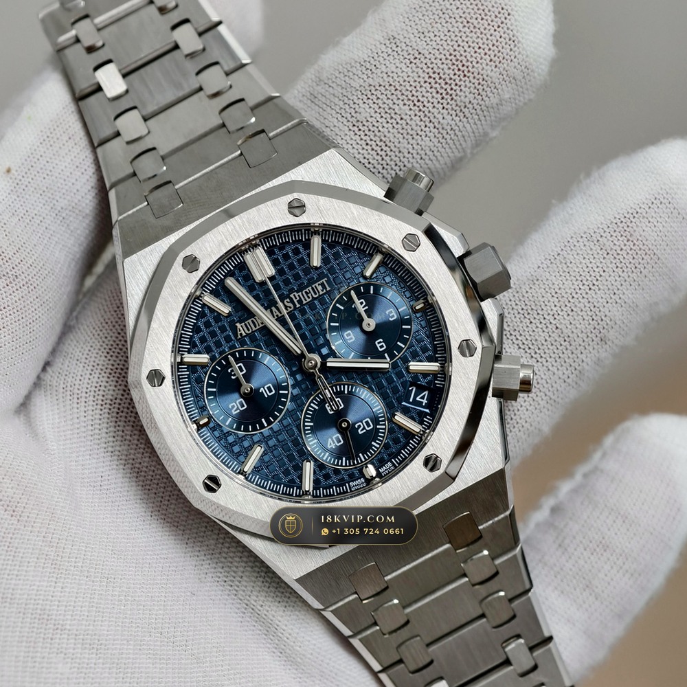 Audemars Piguet Royal Oak Selfwinding Chronograph 41mm Geneva Atelier Spec Ref. 26240ST — Private Vault Edition — Studio Gallery Plate III in 904L Stainless Steel Custom Architecture (180.3g Verified Mass, Audemars Piguet Cal. 4401 Flyback Chronograph)
