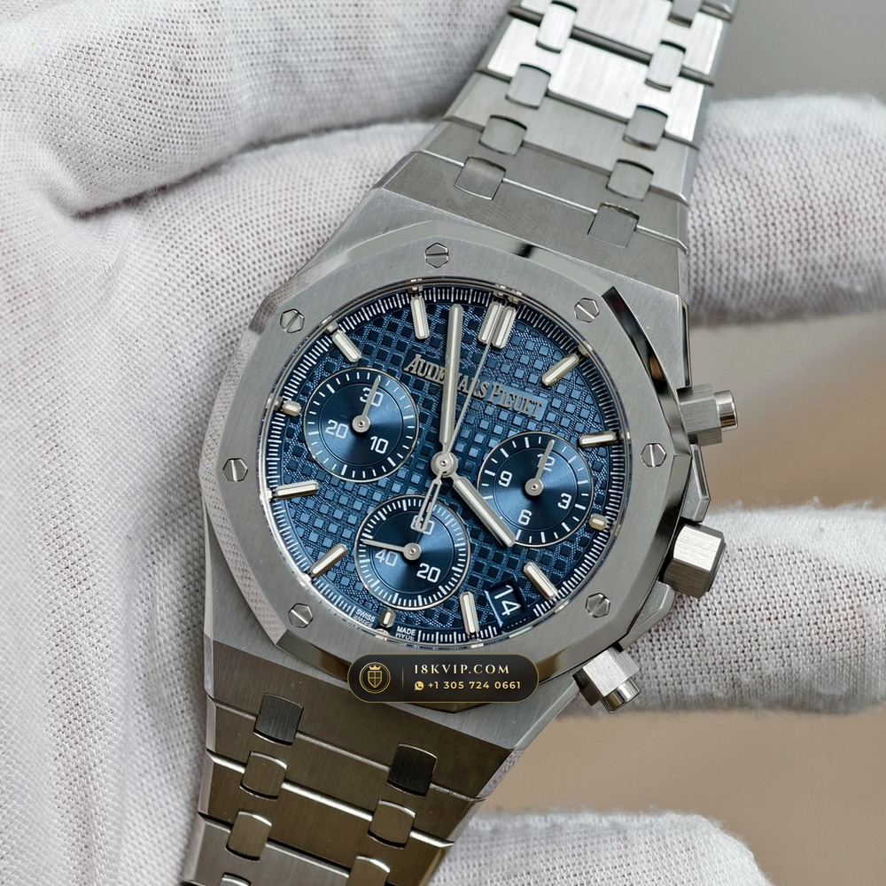 Audemars Piguet Royal Oak Selfwinding Chronograph 41mm Geneva Atelier Spec Ref. 26240ST — Private Vault Edition — Studio Gallery Plate IV in 904L Stainless Steel Custom Architecture (180.3g Verified Mass, Audemars Piguet Cal. 4401 Flyback Chronograph)