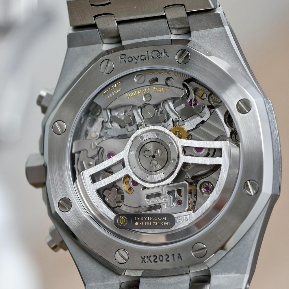 Audemars Piguet Royal Oak Selfwinding Chronograph 41mm Geneva Atelier Spec Ref. 26240ST — Private Vault Edition — Studio Gallery Plate VIII in 904L Stainless Steel Custom Architecture (180.3g Verified Mass, Audemars Piguet Cal. 4401 Flyback Chronograph)