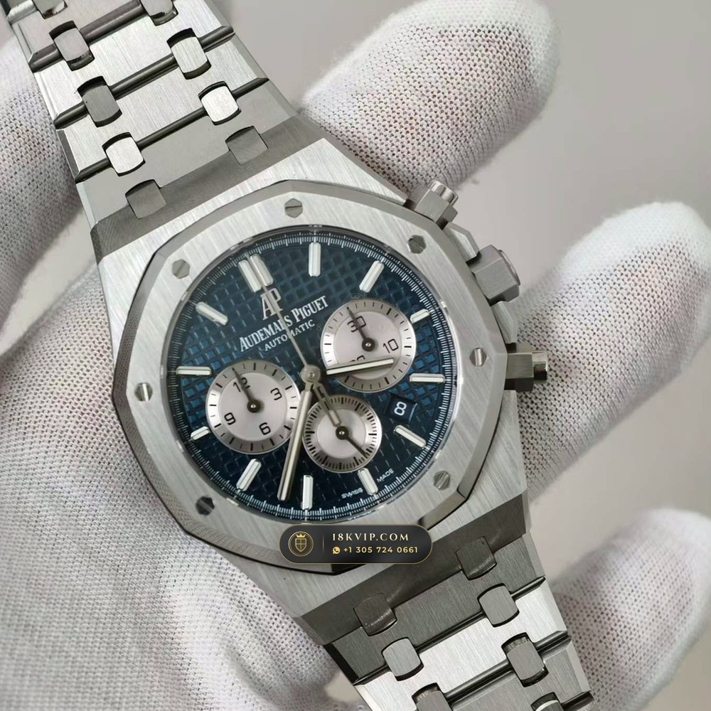 Audemars Piguet Royal Oak Selfwinding Chronograph 41mm 5-Axis CNC Case Ref. 26331ST — Private Vault Edition — Studio Gallery Plate II in 904L Stainless Steel Custom Architecture (180.3g Verified Mass, Audemars Piguet Cal. 2385 Column-Wheel Chronograph)