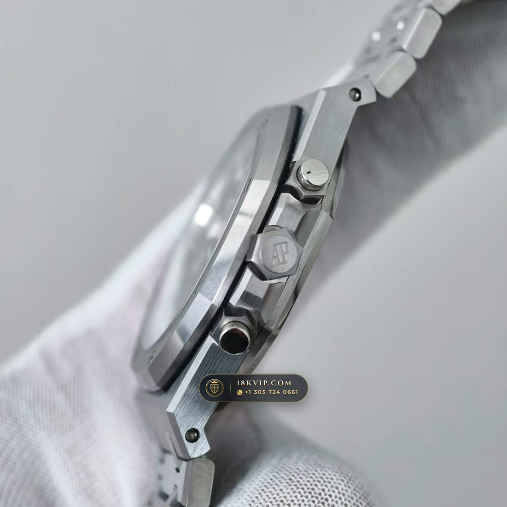 Audemars Piguet Royal Oak Selfwinding Chronograph 41mm 5-Axis CNC Case Ref. 26331ST — Private Vault Edition — Studio Gallery Plate IV in 904L Stainless Steel Custom Architecture (180.3g Verified Mass, Audemars Piguet Cal. 2385 Column-Wheel Chronograph)