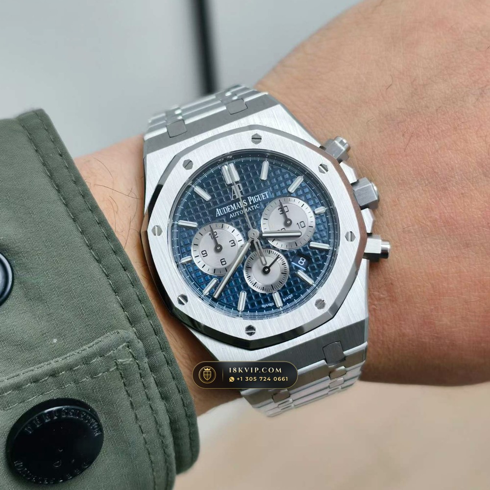 Audemars Piguet Royal Oak Selfwinding Chronograph 41mm 5-Axis CNC Case Ref. 26331ST — Private Vault Edition — Studio Gallery Plate VIII in 904L Stainless Steel Custom Architecture (180.3g Verified Mass, Audemars Piguet Cal. 2385 Column-Wheel Chronograph)