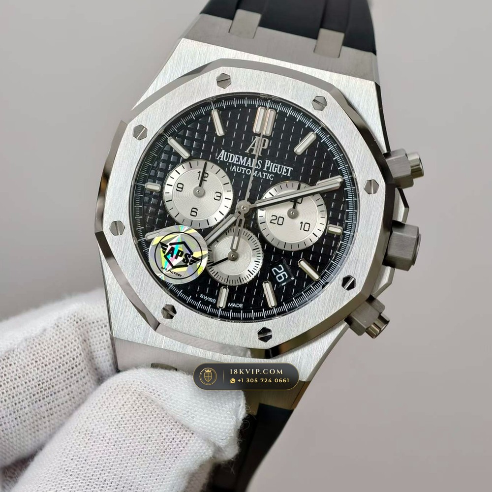 Audemars Piguet Royal Oak Selfwinding Chronograph 41mm Chronometer Regulated Spec Ref. 26331ST — Private Vault Edition — Studio Gallery Plate II in 904L Stainless Steel Custom Architecture (180.4g Verified Mass, Audemars Piguet Cal. 2385 Column-Wheel Chronograph)