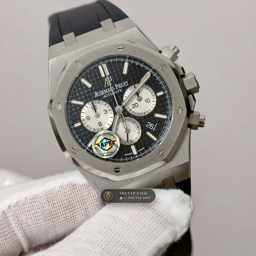 Audemars Piguet Royal Oak Selfwinding Chronograph 41mm Chronometer Regulated Spec Ref. 26331ST — Private Vault Edition — Studio Gallery Plate III in 904L Stainless Steel Custom Architecture (180.4g Verified Mass, Audemars Piguet Cal. 2385 Column-Wheel Chronograph)
