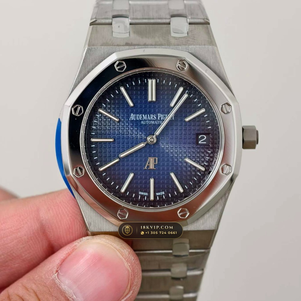 Audemars Piguet Royal Oak Jumbo Extra-Thin 39mm Ref. 15202IP — Private Vault Edition — Studio Gallery Plate II in Grade 5 Titanium Monobloc (94.4g Verified Mass, Audemars Piguet Cal. 2121 Ultra-Thin)