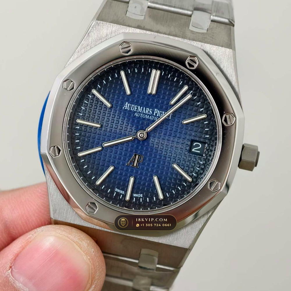 Audemars Piguet Royal Oak Jumbo Extra-Thin 39mm Ref. 15202IP — Private Vault Edition — Studio Gallery Plate IV in Grade 5 Titanium Monobloc (94.4g Verified Mass, Audemars Piguet Cal. 2121 Ultra-Thin)