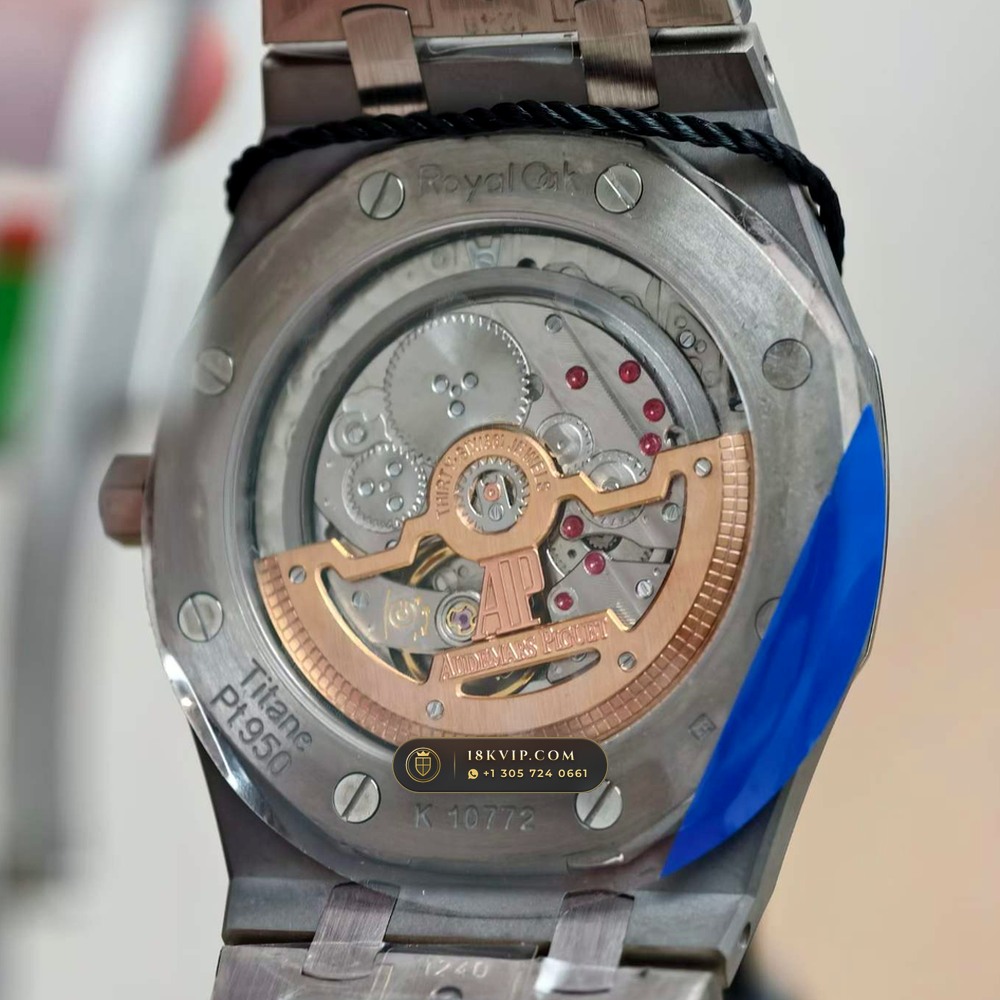 Audemars Piguet Royal Oak Jumbo Extra-Thin 39mm Ref. 15202IP — Private Vault Edition — Studio Gallery Plate VIII in Grade 5 Titanium Monobloc (94.4g Verified Mass, Audemars Piguet Cal. 2121 Ultra-Thin)