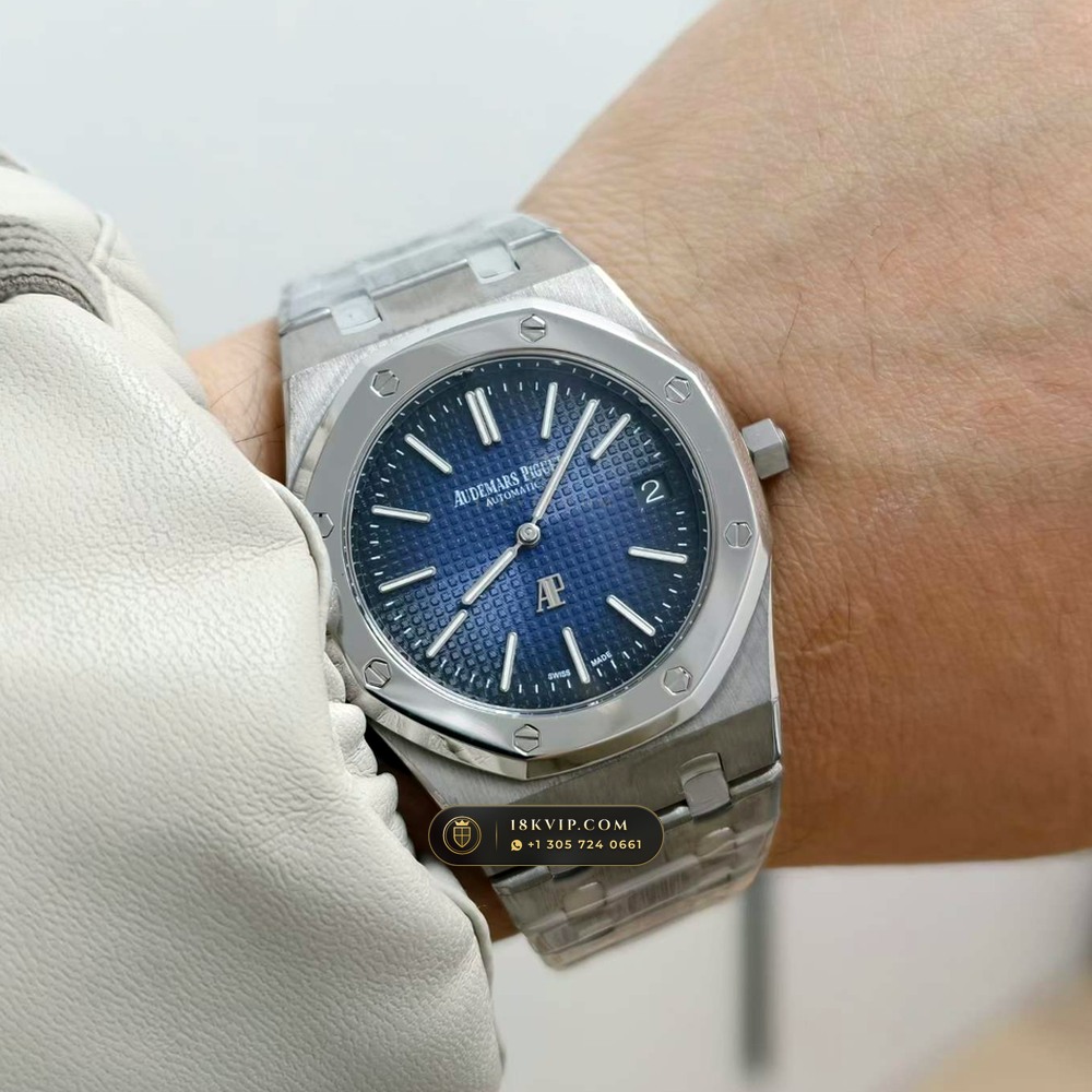Audemars Piguet Royal Oak Jumbo Extra-Thin 39mm Ref. 15202IP — Private Vault Edition — Studio Gallery Plate IX in Grade 5 Titanium Monobloc (94.4g Verified Mass, Audemars Piguet Cal. 2121 Ultra-Thin)