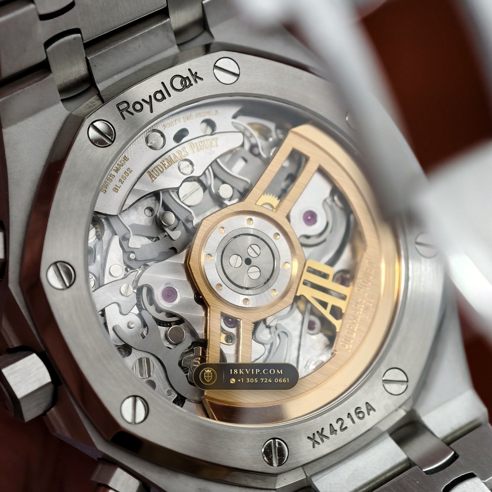 Audemars Piguet Royal Oak Selfwinding Chronograph 41mm Custom Tapestry Dial Deep Crystal Optics Ref. 26240ST.OO.1320ST.08 — Private Vault Edition — Studio Gallery Plate VI in 904L Stainless Steel Custom Architecture (180.6g Verified Mass, Audemars Piguet Cal. 4401 Flyback Chronograph)