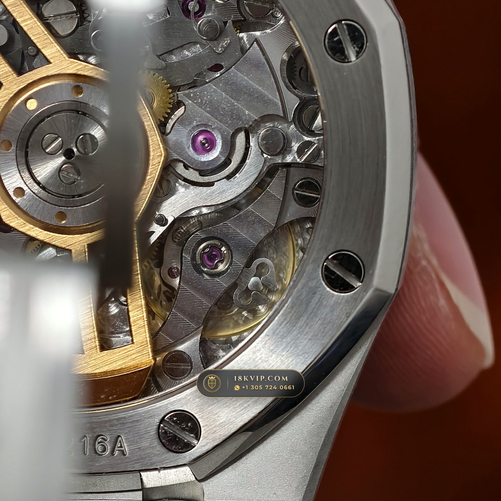 Audemars Piguet Royal Oak Selfwinding Chronograph 41mm Custom Tapestry Dial Deep Crystal Optics Ref. 26240ST.OO.1320ST.08 — Private Vault Edition — Studio Gallery Plate VII in 904L Stainless Steel Custom Architecture (180.6g Verified Mass, Audemars Piguet Cal. 4401 Flyback Chronograph)