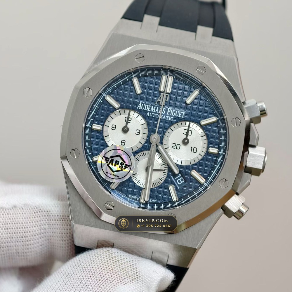 Audemars Piguet Royal Oak Selfwinding Chronograph 41mm Hand-Chamfered Bevel Spec Ref. 26331ST — Private Vault Edition — Studio Gallery Plate II in 904L Stainless Steel Custom Architecture (180.7g Verified Mass, Audemars Piguet Cal. 2385 Column-Wheel Chronograph)