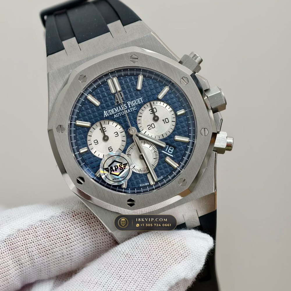 Audemars Piguet Royal Oak Selfwinding Chronograph 41mm Hand-Chamfered Bevel Spec Ref. 26331ST — Private Vault Edition — Studio Gallery Plate III in 904L Stainless Steel Custom Architecture (180.7g Verified Mass, Audemars Piguet Cal. 2385 Column-Wheel Chronograph)