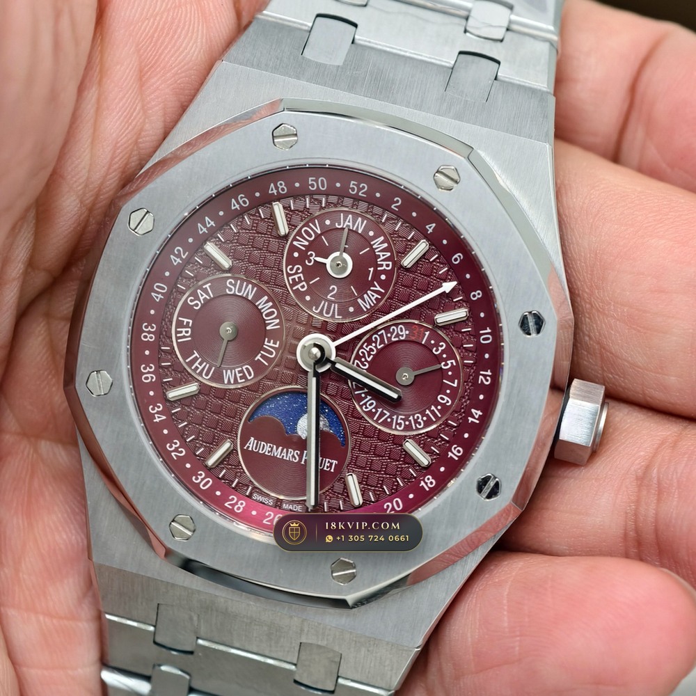 Audemars Piguet Royal Oak Perpetual Calendar 41mm 18K White Gold Ref. 26574BC.OO.1220BC.01 — Private Vault Edition — Studio Gallery Plate II in 18K White Gold Au750 (225.3g Verified Mass, Audemars Piguet Cal. 5134 Ultra-Thin Perpetual)