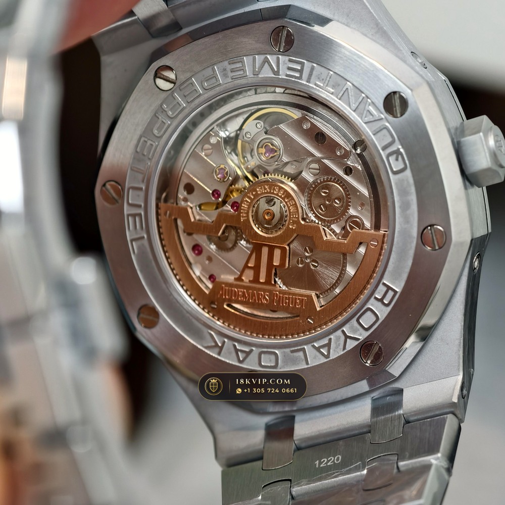 Audemars Piguet Royal Oak Perpetual Calendar 41mm 18K White Gold Ref. 26574BC.OO.1220BC.01 — Private Vault Edition — Studio Gallery Plate VI in 18K White Gold Au750 (225.3g Verified Mass, Audemars Piguet Cal. 5134 Ultra-Thin Perpetual)