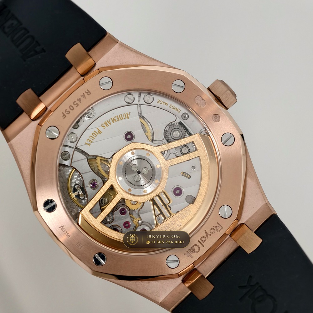 Audemars Piguet Royal Oak Selfwinding 41mm 18K Rose Gold Ref. 15500OR.OO.D002CR.01 — Private Vault Edition — Studio Gallery Plate VI in 18K Rose Gold Au750 (138.6g Verified Mass, Audemars Piguet Cal. 4302 - 70h Power Reserve)