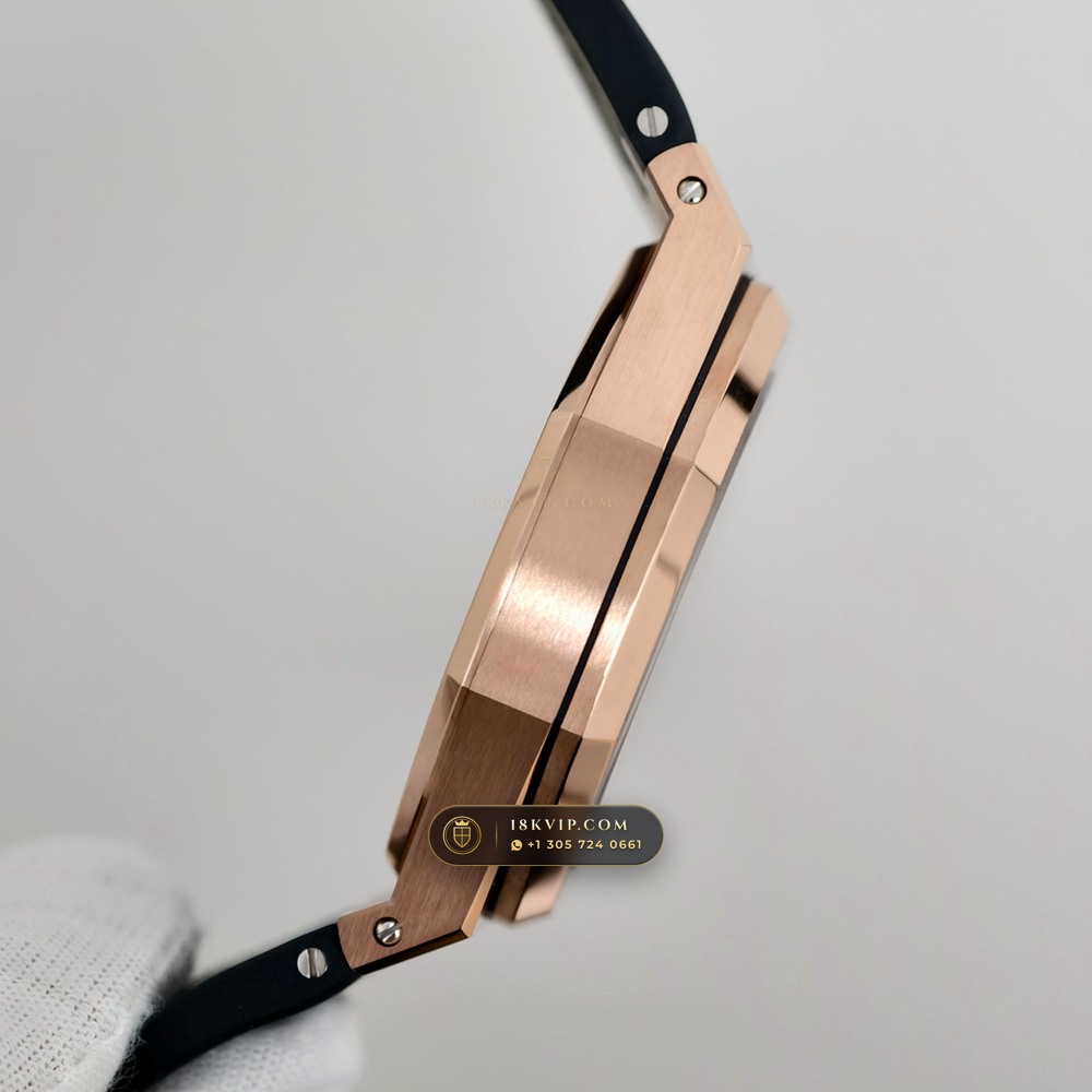 Audemars Piguet Royal Oak Selfwinding 41mm 18K Rose Gold Ref. 15500OR.OO.D002CR.01 — Private Vault Edition — Studio Gallery Plate VII in 18K Rose Gold Au750 (138.6g Verified Mass, Audemars Piguet Cal. 4302 - 70h Power Reserve)