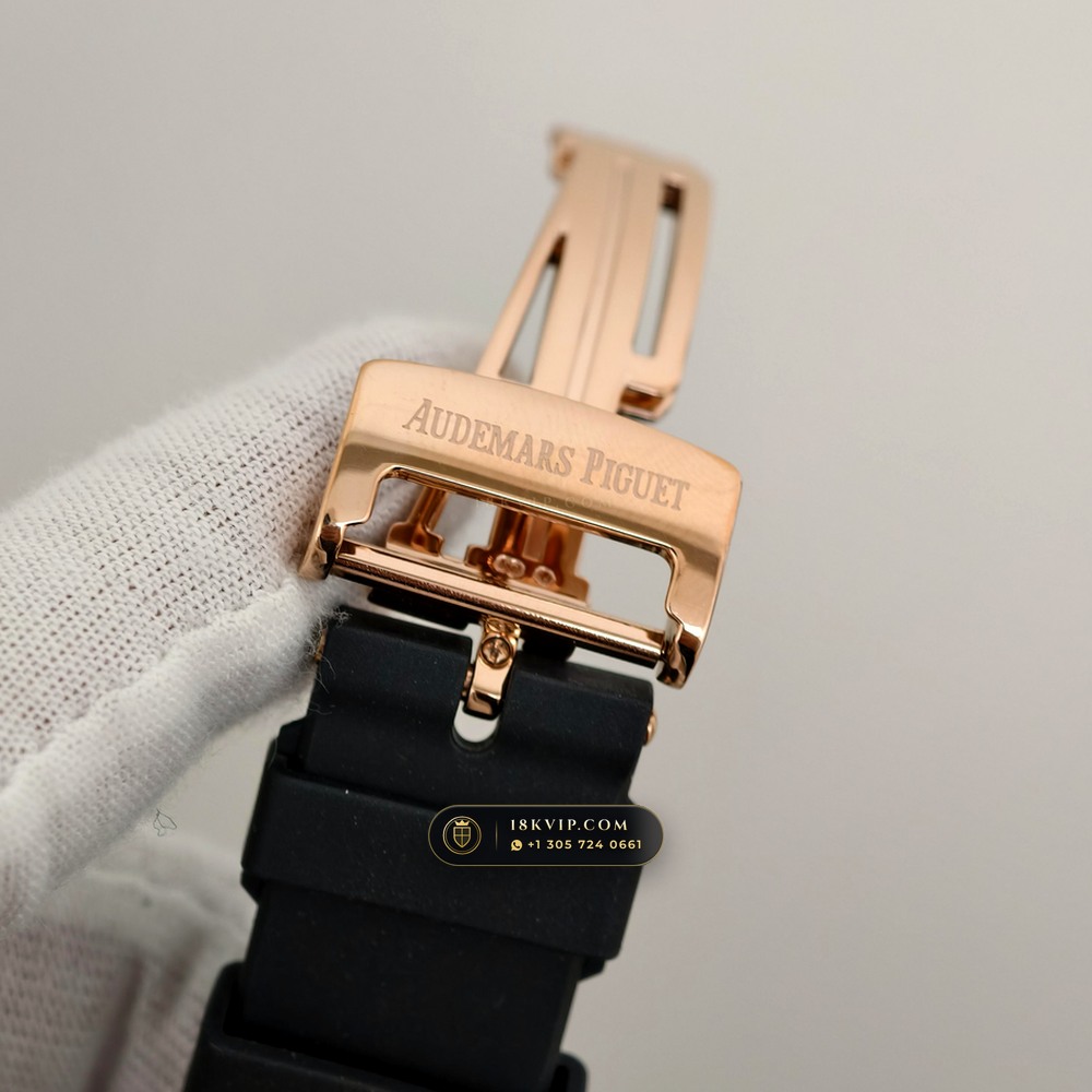 Audemars Piguet Royal Oak Selfwinding 41mm 18K Rose Gold Ref. 15500OR.OO.D002CR.01 — Private Vault Edition — Studio Gallery Plate VIII in 18K Rose Gold Au750 (138.6g Verified Mass, Audemars Piguet Cal. 4302 - 70h Power Reserve)