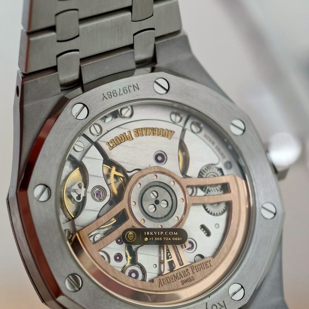 Audemars Piguet Royal Oak Selfwinding 41mm Sapphire Caseback Spec Ref. 15510ST — Private Vault Edition — Studio Gallery Plate V in 904L Stainless Steel Custom Architecture (166.1g Verified Mass, Audemars Piguet Cal. 4302 - 70h Power Reserve)