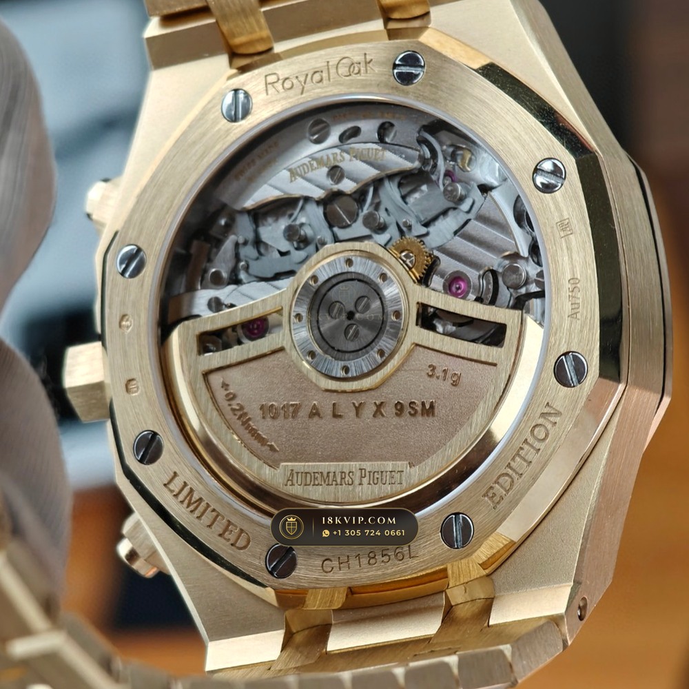 Audemars Piguet Royal Oak Selfwinding Chronograph 41mm 18K Yellow Gold Ref. 26240BA.OO.1320BA.01 — Private Vault Edition — Studio Gallery Plate VIII in 18K Yellow Gold Au750 (246.0g Verified Mass, Audemars Piguet Cal. 4401 Flyback Chronograph)