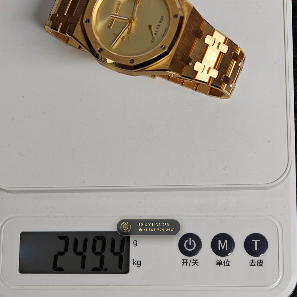 Audemars Piguet Royal Oak Selfwinding Chronograph 41mm 18K Yellow Gold Ref. 26240BA.OO.1320BA.01 — Private Vault Edition — Studio Gallery Plate IX in 18K Yellow Gold Au750 (246.0g Verified Mass, Audemars Piguet Cal. 4401 Flyback Chronograph)