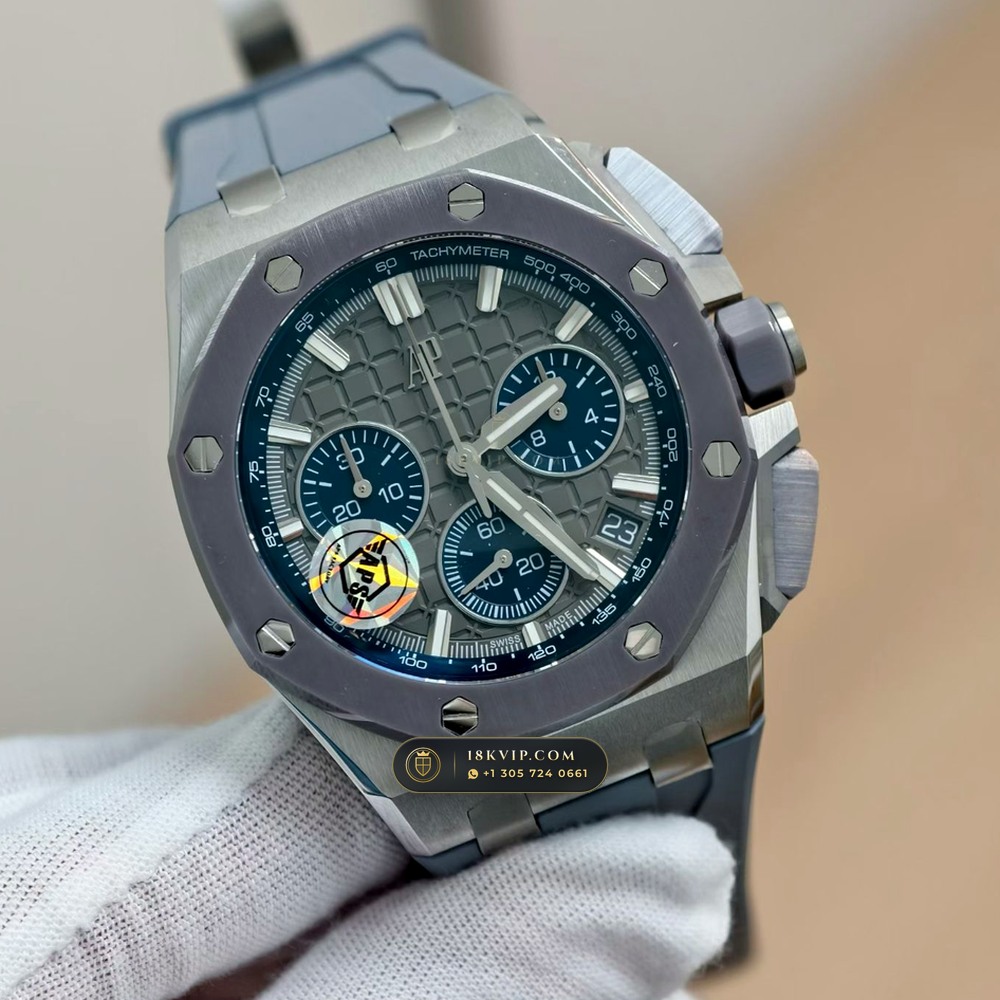 Audemars Piguet Royal Oak Offshore Selfwinding Chronograph 43mm Ref. 26420IO.OO.A009CA.01 — Private Vault Edition — Studio Gallery Plate II in 904L Stainless Steel Custom Architecture (131.6g Verified Mass, Audemars Piguet Cal. 4401 Flyback Chronograph)