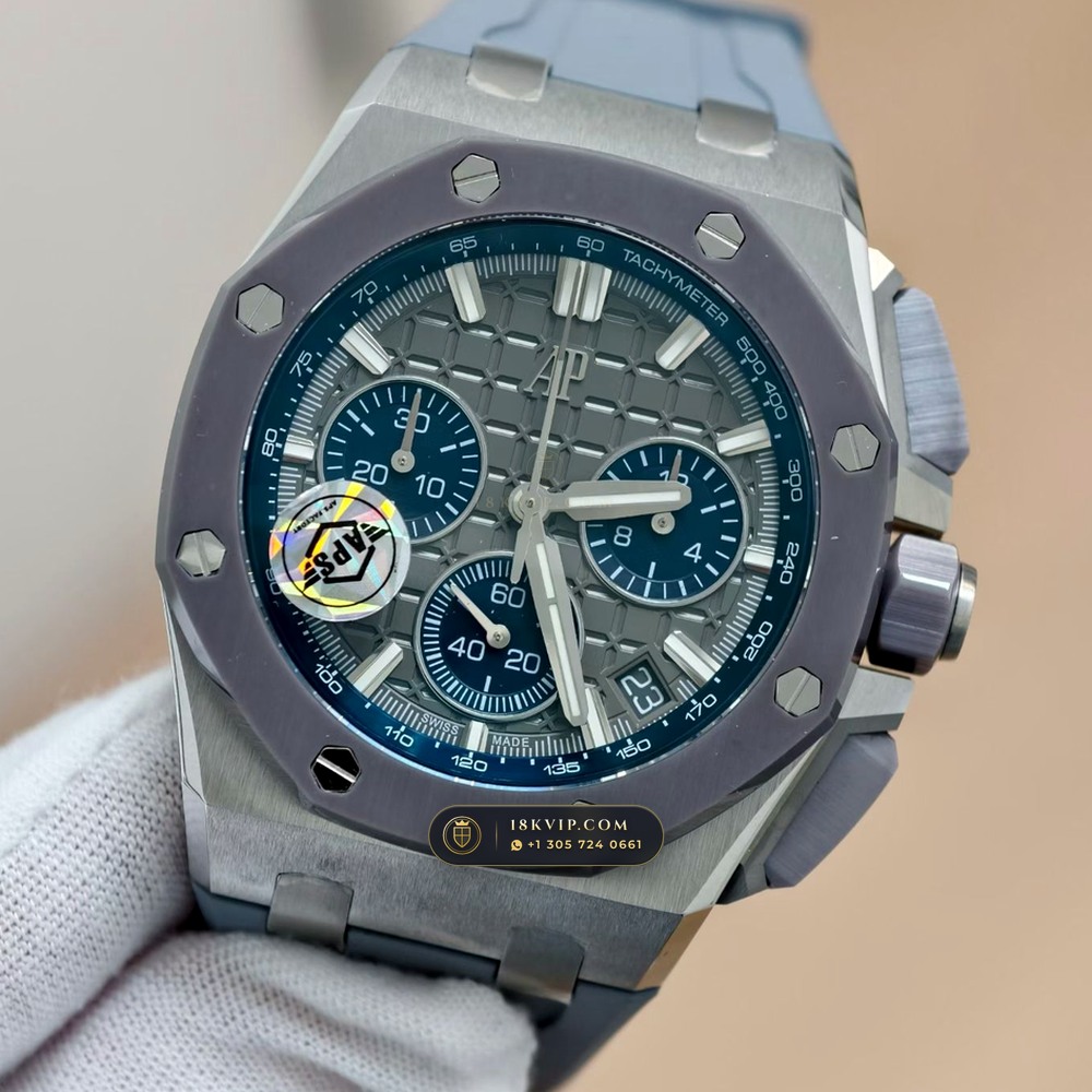 Audemars Piguet Royal Oak Offshore Selfwinding Chronograph 43mm Ref. 26420IO.OO.A009CA.01 — Private Vault Edition — Studio Gallery Plate III in 904L Stainless Steel Custom Architecture (131.6g Verified Mass, Audemars Piguet Cal. 4401 Flyback Chronograph)