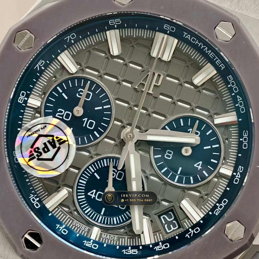 Audemars Piguet Royal Oak Offshore Selfwinding Chronograph 43mm Ref. 26420IO.OO.A009CA.01 — Private Vault Edition — Studio Gallery Plate IV in 904L Stainless Steel Custom Architecture (131.6g Verified Mass, Audemars Piguet Cal. 4401 Flyback Chronograph)