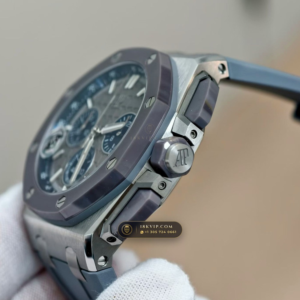 Audemars Piguet Royal Oak Offshore Selfwinding Chronograph 43mm Ref. 26420IO.OO.A009CA.01 — Private Vault Edition — Studio Gallery Plate VI in 904L Stainless Steel Custom Architecture (131.6g Verified Mass, Audemars Piguet Cal. 4401 Flyback Chronograph)