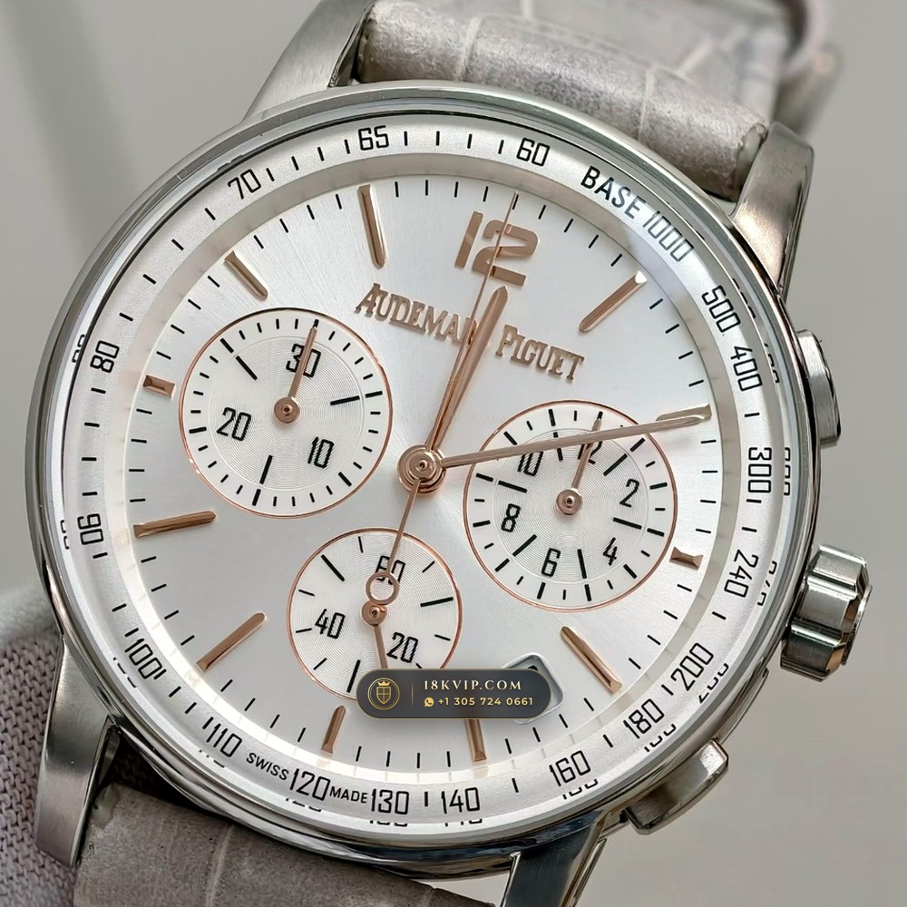 Audemars Piguet Code 11.59 Selfwinding Chronograph 41mm 18K Rose Gold Ref. 26393CR.OO.A009CR.01 — Private Vault Edition — Studio Gallery Plate IV in 18K Rose Gold Au750 (136.5g Verified Mass, Audemars Piguet Cal. 4401 Flyback Chronograph)