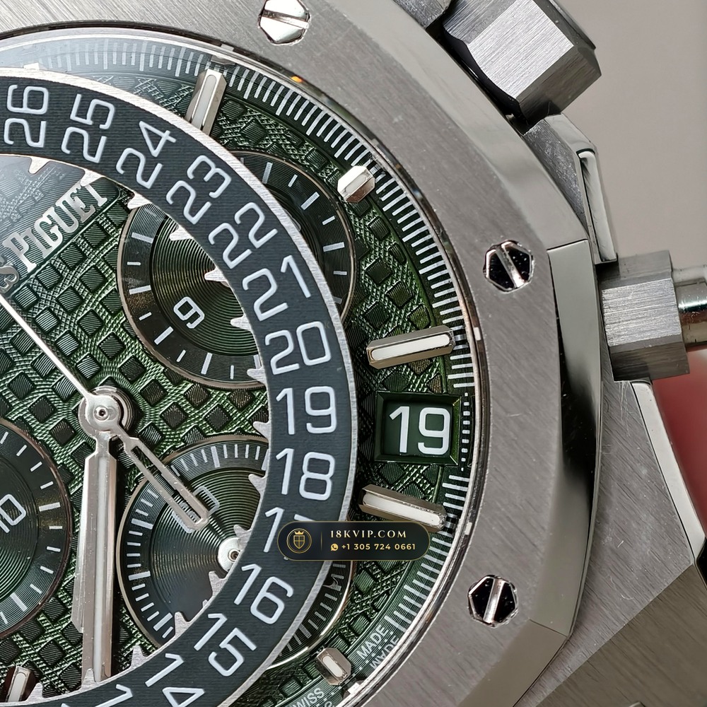Audemars Piguet Royal Oak Selfwinding Chronograph 41mm Hand-Chamfered Bevel Spec Ref. 26240ST — Private Vault Edition — Studio Gallery Plate IV in 904L Stainless Steel Custom Architecture (180.3g Verified Mass, Audemars Piguet Cal. 4401 Flyback Chronograph)