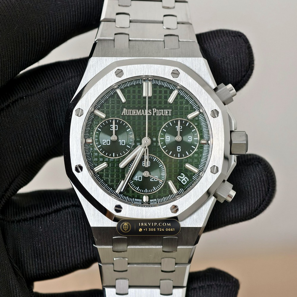 Audemars Piguet Royal Oak Selfwinding Chronograph 41mm Hand-Chamfered Bevel Spec Ref. 26240ST — Private Vault Edition — Studio Gallery Plate V in 904L Stainless Steel Custom Architecture (180.3g Verified Mass, Audemars Piguet Cal. 4401 Flyback Chronograph)