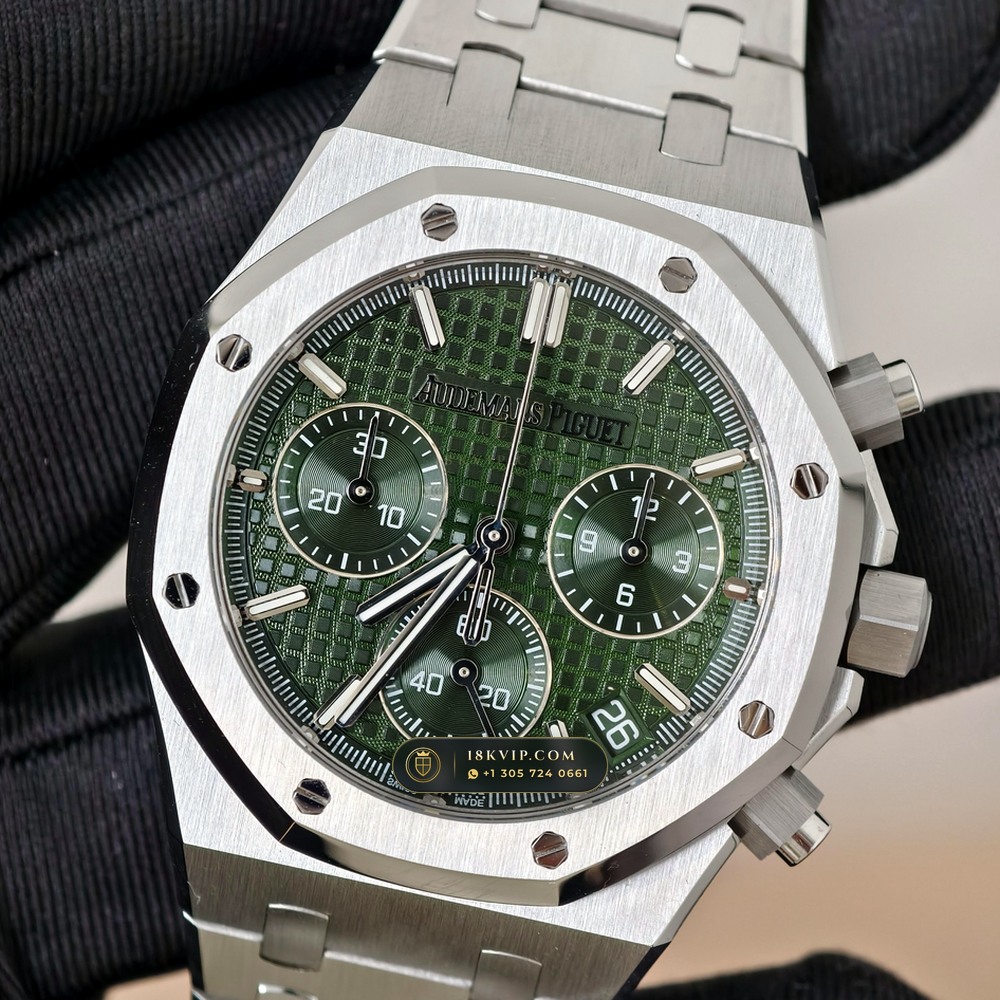 Audemars Piguet Royal Oak Selfwinding Chronograph 41mm Hand-Chamfered Bevel Spec Ref. 26240ST — Private Vault Edition — Studio Gallery Plate VI in 904L Stainless Steel Custom Architecture (180.3g Verified Mass, Audemars Piguet Cal. 4401 Flyback Chronograph)