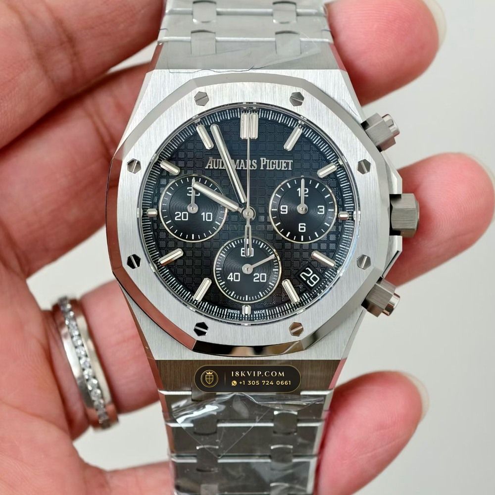 Audemars Piguet Royal Oak Selfwinding Chronograph 41mm Sapphire Caseback Spec Ref. 26240ST — Private Vault Edition — Studio Gallery Plate II in 904L Stainless Steel Custom Architecture (180.1g Verified Mass, Audemars Piguet Cal. 4401 Flyback Chronograph)