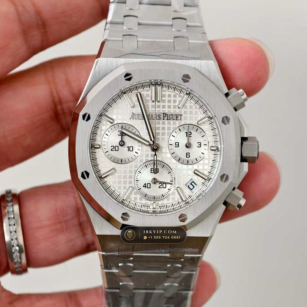 Audemars Piguet Royal Oak Selfwinding Chronograph 41mm Sapphire Caseback Spec Ref. 26240ST — Private Vault Edition — Studio Gallery Plate III in 904L Stainless Steel Custom Architecture (180.1g Verified Mass, Audemars Piguet Cal. 4401 Flyback Chronograph)