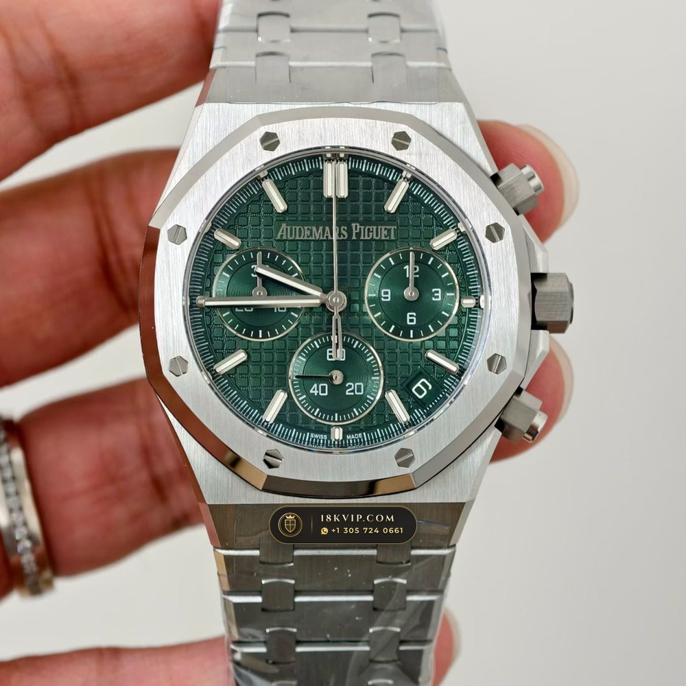 Audemars Piguet Royal Oak Selfwinding Chronograph 41mm Sapphire Caseback Spec Ref. 26240ST — Private Vault Edition — Studio Gallery Plate IV in 904L Stainless Steel Custom Architecture (180.1g Verified Mass, Audemars Piguet Cal. 4401 Flyback Chronograph)