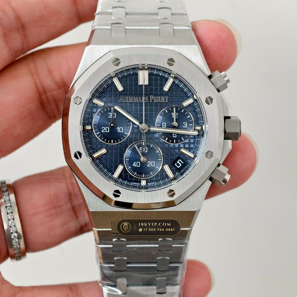 Audemars Piguet Royal Oak Selfwinding Chronograph 41mm Sapphire Caseback Spec Ref. 26240ST — Private Vault Edition — Studio Gallery Plate V in 904L Stainless Steel Custom Architecture (180.1g Verified Mass, Audemars Piguet Cal. 4401 Flyback Chronograph)