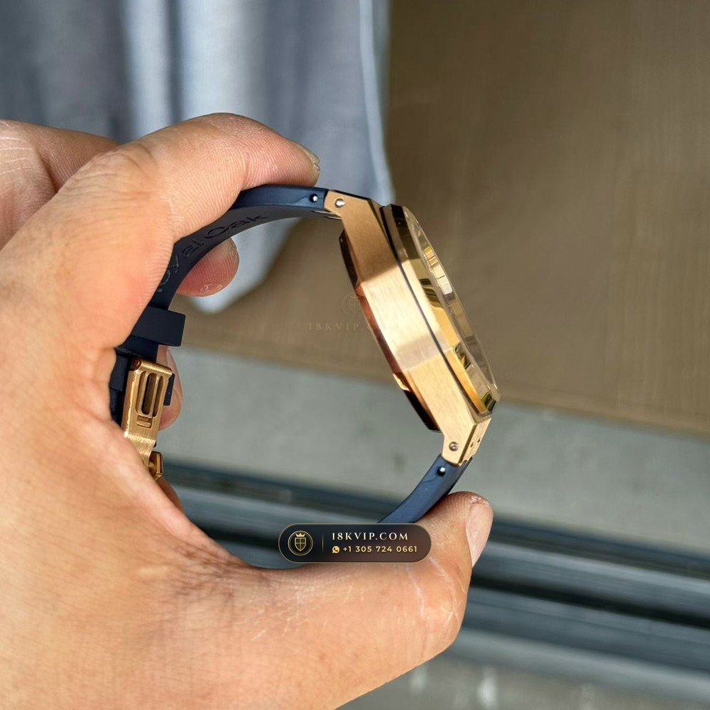 Audemars Piguet Royal Oak Selfwinding Chronograph 41mm 18K Rose Gold Ref. 26240OR — Private Vault Edition — Studio Gallery Plate IV in 18K Rose Gold Au750 (246.0g Verified Mass, Audemars Piguet Cal. 4401 Flyback Chronograph)