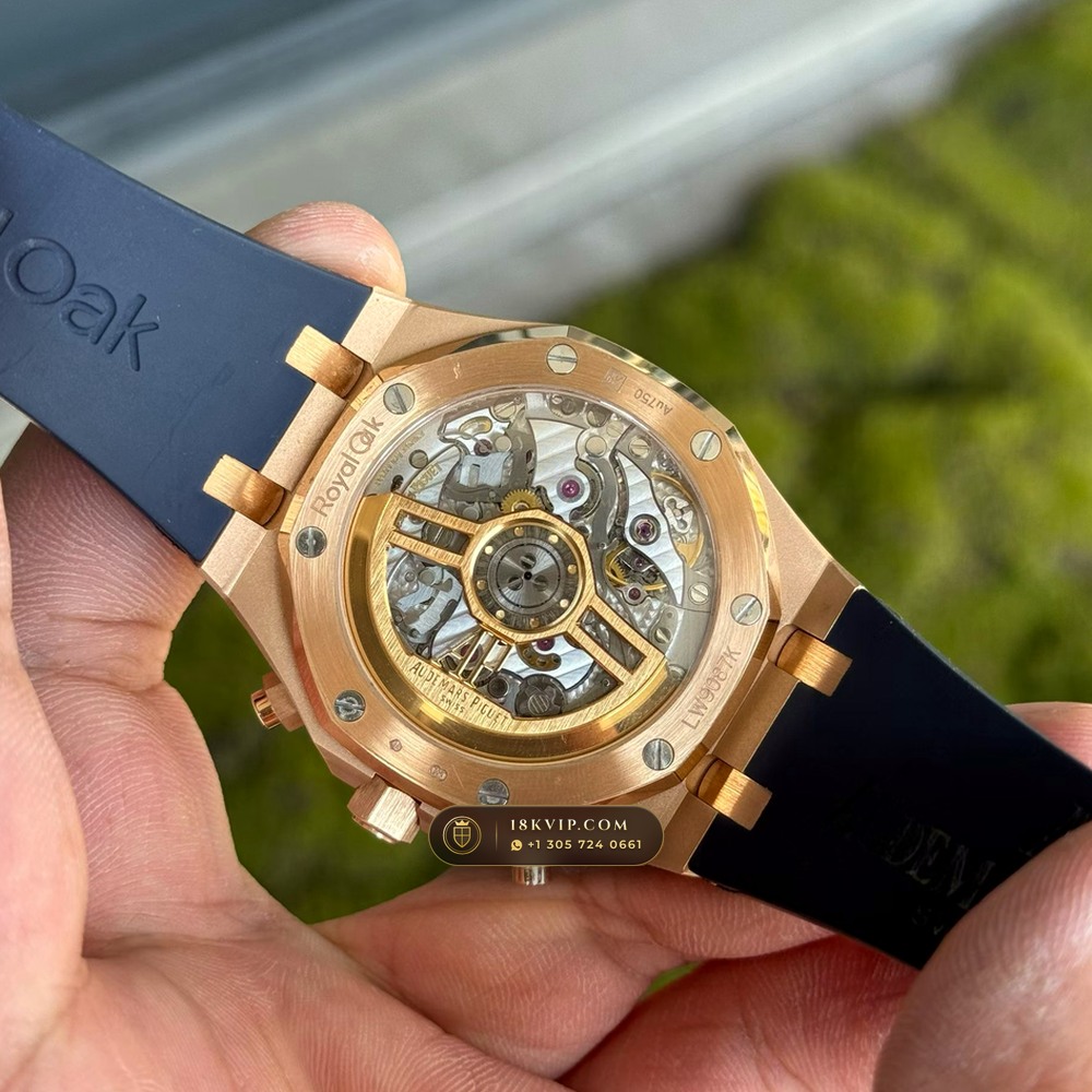 Audemars Piguet Royal Oak Selfwinding Chronograph 41mm 18K Rose Gold Ref. 26240OR — Private Vault Edition — Studio Gallery Plate V in 18K Rose Gold Au750 (246.0g Verified Mass, Audemars Piguet Cal. 4401 Flyback Chronograph)