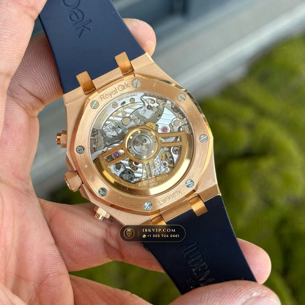 Audemars Piguet Royal Oak Selfwinding Chronograph 41mm 18K Rose Gold Ref. 26240OR — Private Vault Edition — Studio Gallery Plate VII in 18K Rose Gold Au750 (246.0g Verified Mass, Audemars Piguet Cal. 4401 Flyback Chronograph)