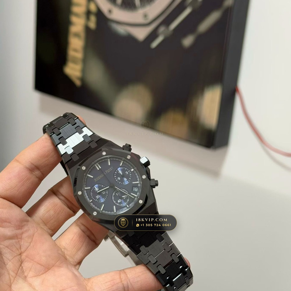 Audemars Piguet Royal Oak Selfwinding Chronograph 41mm Ref. 26240CE.OO.1225CE.98 — Private Vault Edition — Studio Gallery Plate VI in High-Tech Ceramic & Titanium (149.6g Verified Mass, Audemars Piguet Cal. 4401 Flyback Chronograph)