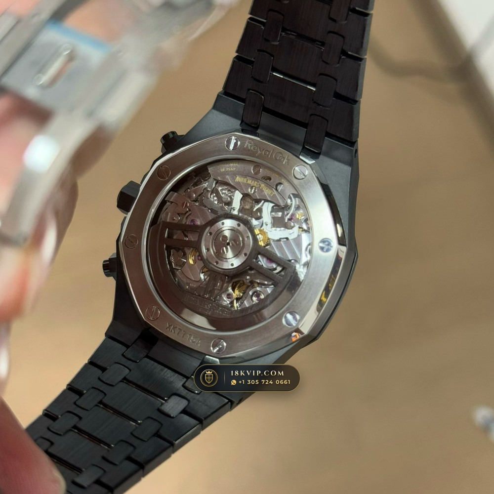 Audemars Piguet Royal Oak Selfwinding Chronograph 41mm Ref. 26240CE.OO.1225CE.98 — Private Vault Edition — Studio Gallery Plate VII in High-Tech Ceramic & Titanium (149.6g Verified Mass, Audemars Piguet Cal. 4401 Flyback Chronograph)
