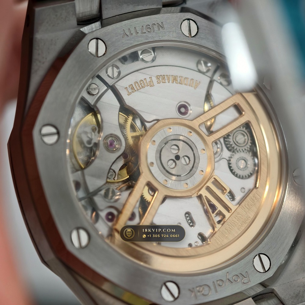 Audemars Piguet Royal Oak Selfwinding 41mm Custom Tapestry Dial Free-Sprung Calibre Ref. 15500ST — Private Vault Edition — Studio Gallery Plate XIV in 904L Stainless Steel Custom Architecture (166.4g Verified Mass, Audemars Piguet Cal. 4302 - 70h Power Reserve)