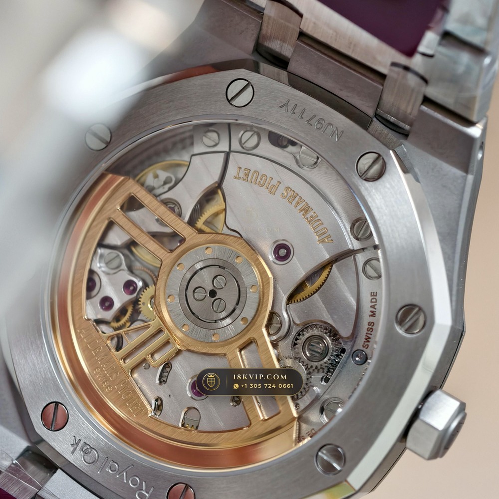 Audemars Piguet Royal Oak Selfwinding 41mm Custom Tapestry Dial Free-Sprung Calibre Ref. 15500ST — Private Vault Edition — Studio Gallery Plate VII in 904L Stainless Steel Custom Architecture (166.4g Verified Mass, Audemars Piguet Cal. 4302 - 70h Power Reserve)