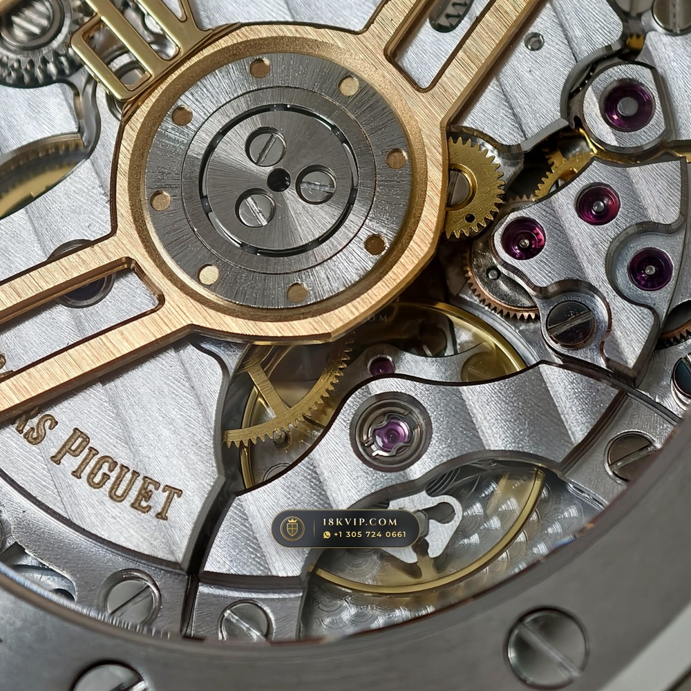Audemars Piguet Royal Oak Selfwinding 41mm Custom Tapestry Dial Free-Sprung Calibre Ref. 15500ST — Private Vault Edition — Studio Gallery Plate VIII in 904L Stainless Steel Custom Architecture (166.4g Verified Mass, Audemars Piguet Cal. 4302 - 70h Power Reserve)