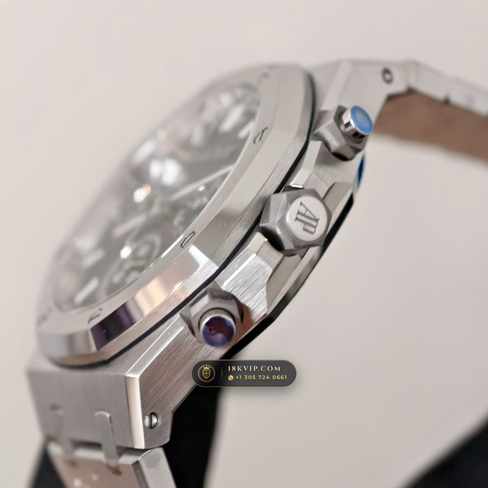 Audemars Piguet Royal Oak Selfwinding Chronograph 41mm Free-Sprung Calibre Ref. 26240ST.OO.1320ST.08 — Private Vault Edition — Studio Gallery Plate V in 904L Stainless Steel Custom Architecture (180.3g Verified Mass, Audemars Piguet Cal. 4401 Flyback Chronograph)