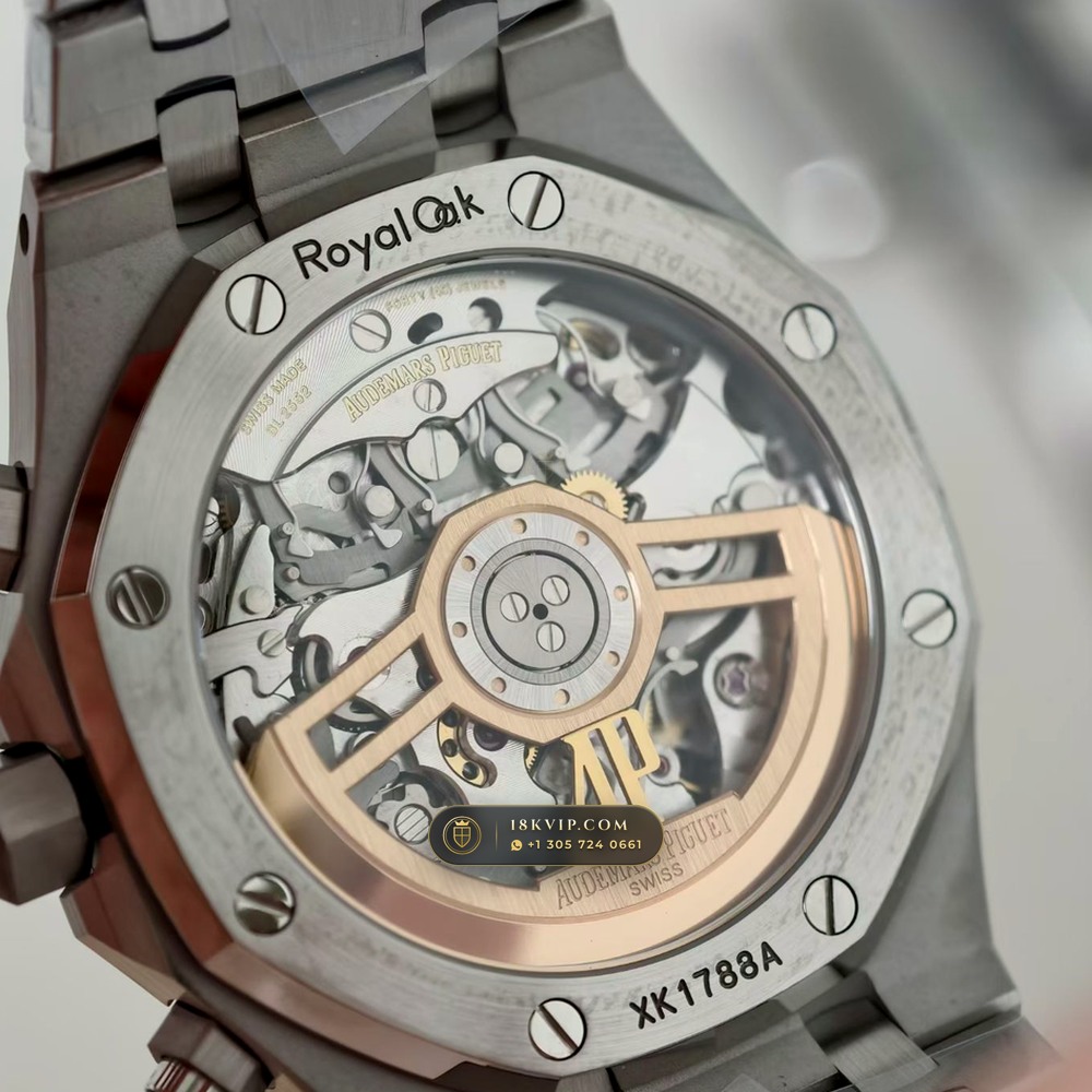 Audemars Piguet Royal Oak Selfwinding Chronograph 41mm Free-Sprung Calibre Ref. 26240ST.OO.1320ST.08 — Private Vault Edition — Studio Gallery Plate VII in 904L Stainless Steel Custom Architecture (180.3g Verified Mass, Audemars Piguet Cal. 4401 Flyback Chronograph)