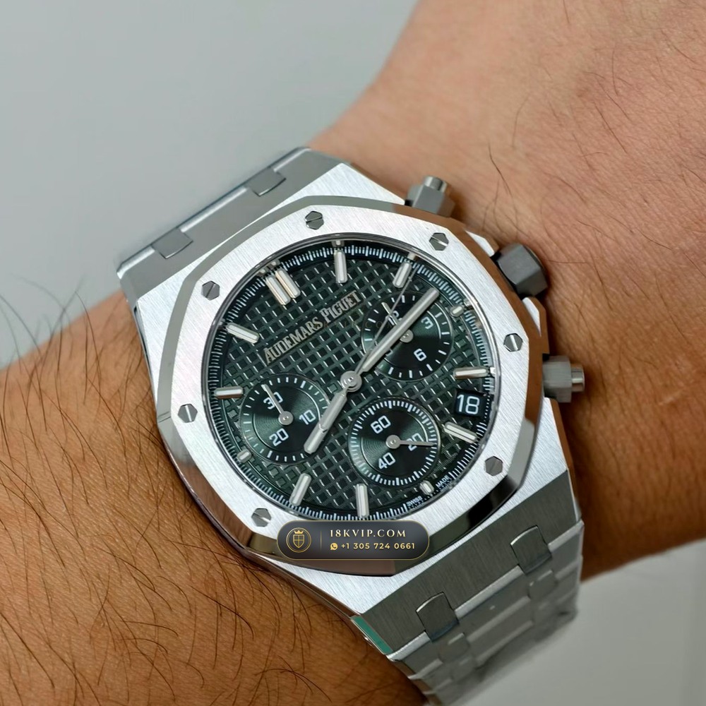 Audemars Piguet Royal Oak Selfwinding Chronograph 41mm Free-Sprung Calibre Ref. 26240ST.OO.1320ST.08 — Private Vault Edition — Studio Gallery Plate IX in 904L Stainless Steel Custom Architecture (180.3g Verified Mass, Audemars Piguet Cal. 4401 Flyback Chronograph)