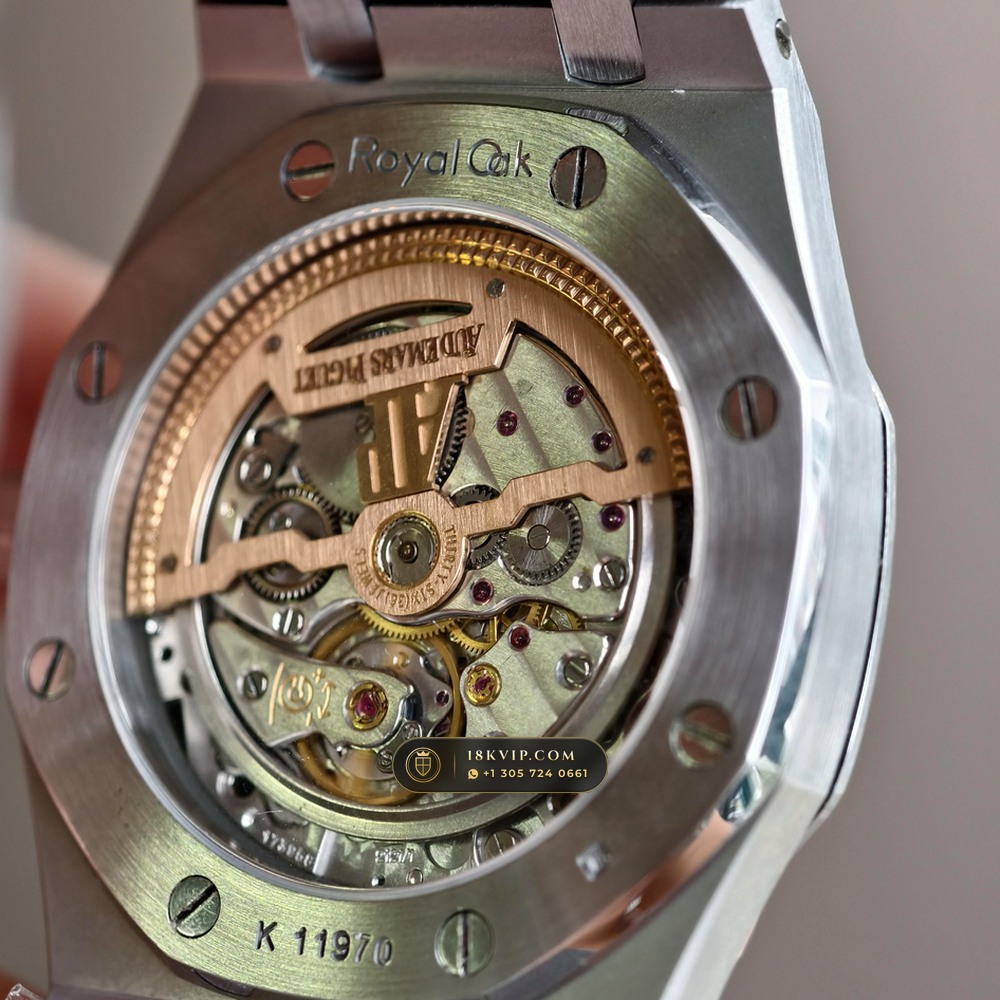 Audemars Piguet Royal Oak Jumbo Extra-Thin 39mm Ref. 15202ST.00.1240ST.01 — Private Vault Edition — Studio Gallery Plate VI in 904L Stainless Steel Custom Architecture (103.4g Verified Mass, Audemars Piguet Cal. 2121 Ultra-Thin)