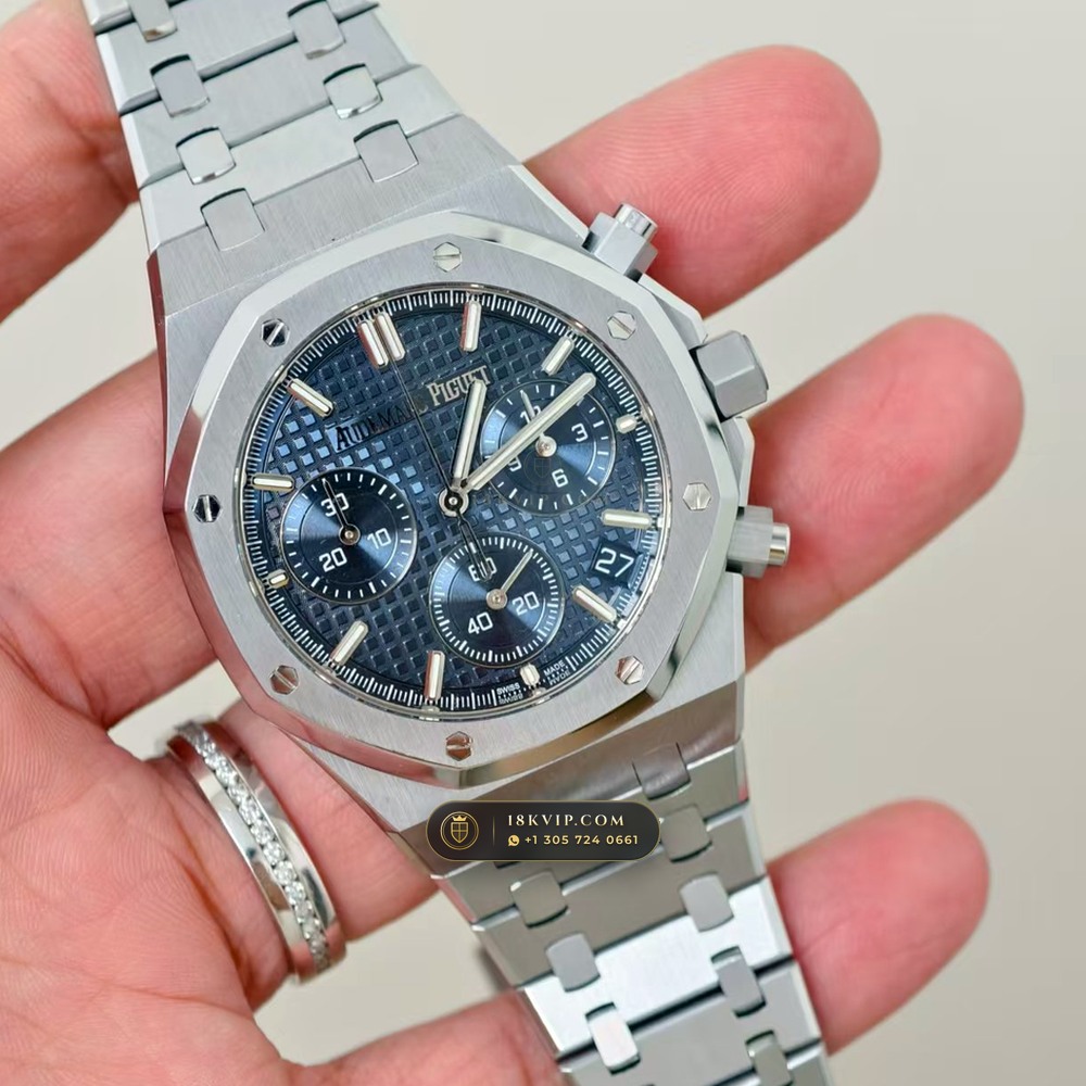 Audemars Piguet Royal Oak Selfwinding Chronograph 41mm Master Watchmaker Spec Ref. 26240ST — Private Vault Edition — Studio Gallery Plate II in 904L Stainless Steel Custom Architecture (180.9g Verified Mass, Audemars Piguet Cal. 4401 Flyback Chronograph)