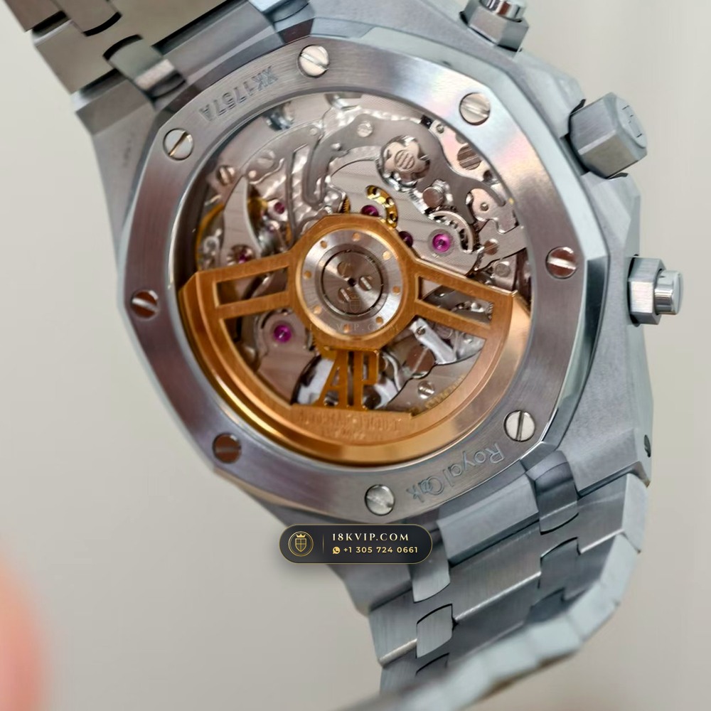 Audemars Piguet Royal Oak Selfwinding Chronograph 41mm Master Watchmaker Spec Ref. 26240ST — Private Vault Edition — Studio Gallery Plate VII in 904L Stainless Steel Custom Architecture (180.9g Verified Mass, Audemars Piguet Cal. 4401 Flyback Chronograph)